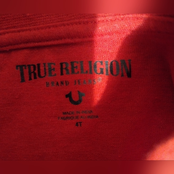 True Religion Red Buddha Kids T-shirt - Picture 3 of 5